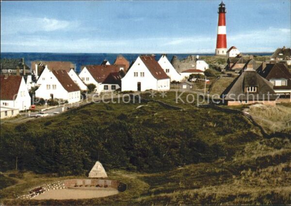 Hoernum Sylt mit Leuchtturm