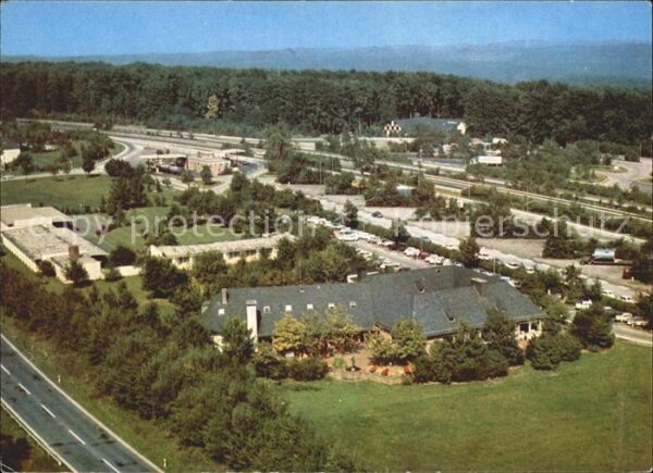 Rohrbrunn Fliegeraufnahme Autobahn-Rasthaus Spess