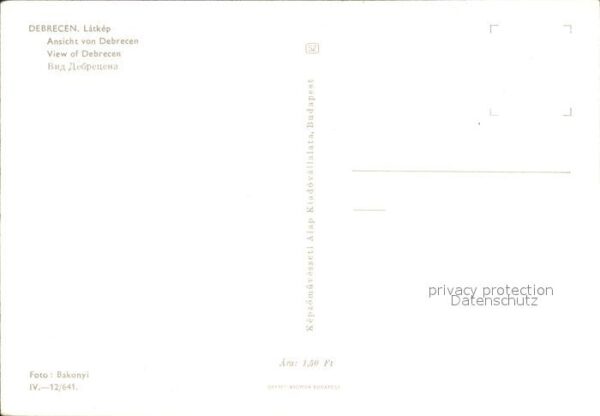 Debrecen Debrezin Ortsansicht – Bild 2
