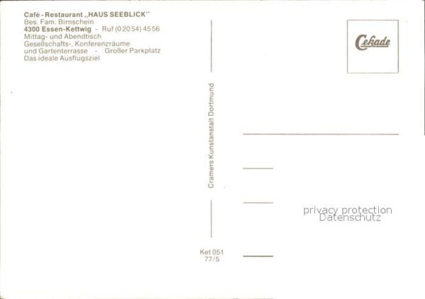 Kettwig Panorama Cafe Restaurant Haus Seeblick – Bild 2
