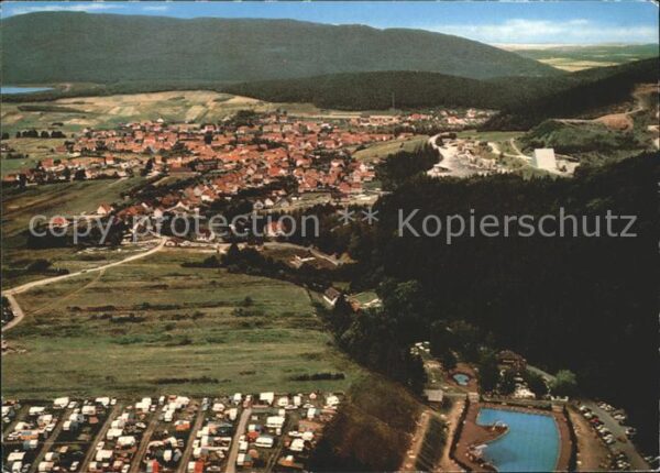 Wolfshagen Harz Fliegeraufnahme mit Waldgaststätte Im T