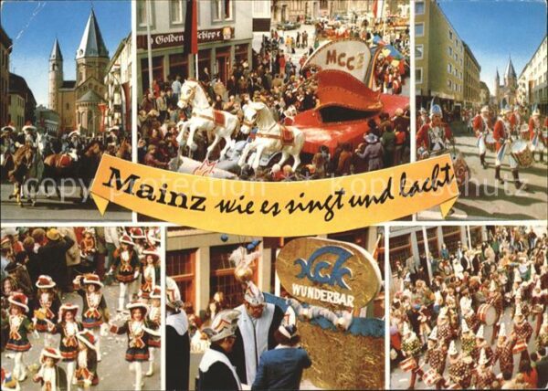 Mainz Rhein Karneval Umzug Teilansichten