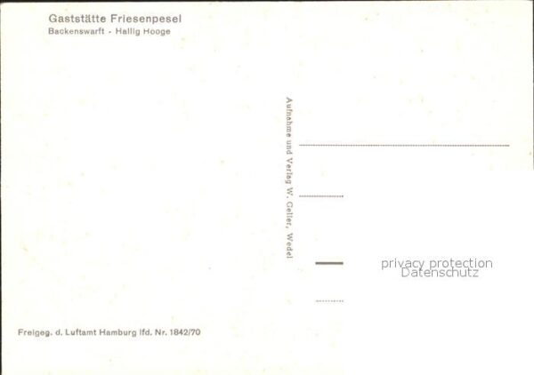 Hallig Hooge Gaststätte Friesenpesel Backenswarft Fl – Bild 2