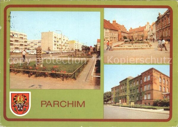 Parchim Mecklenburg-Vorpommern Weststadt Wilhelm Pieck Platz Goethe Ob