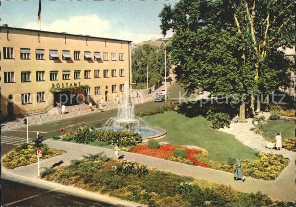 Bad Kissingen Postplatz Postamt Springbrunnen