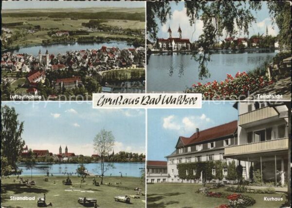 Bad Waldsee Fliegeraufnahme Teilansicht Strandbad K