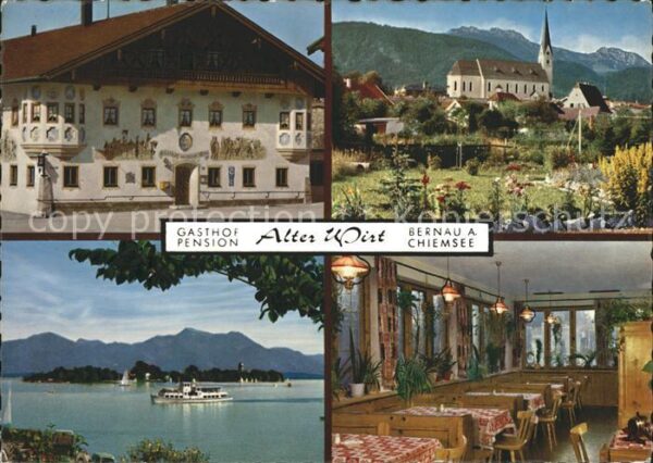 Bernau Chiemsee Gasthof Pension Alter Wirt Gaststube Ki