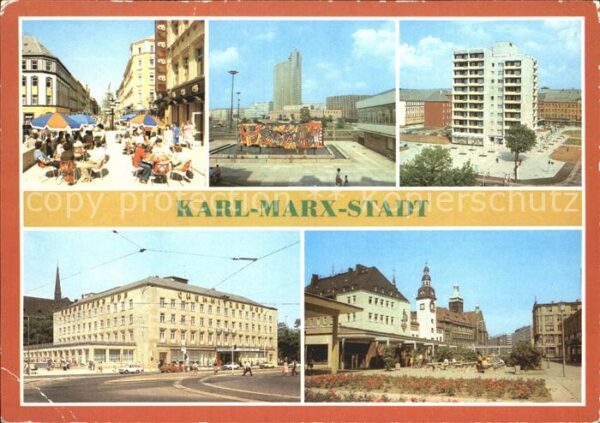 Karl-Marx-Stadt Cafe Brühl Interhotel Kongress Punkthau