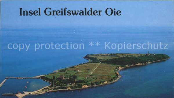 Greifswald Mecklenburg Vorpommern Insel Greifswalder Oie mit Leuchtturm F
