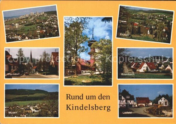 Kreuztal Westfalen Kindelsberg mit Ferndorf Musen Eichen K