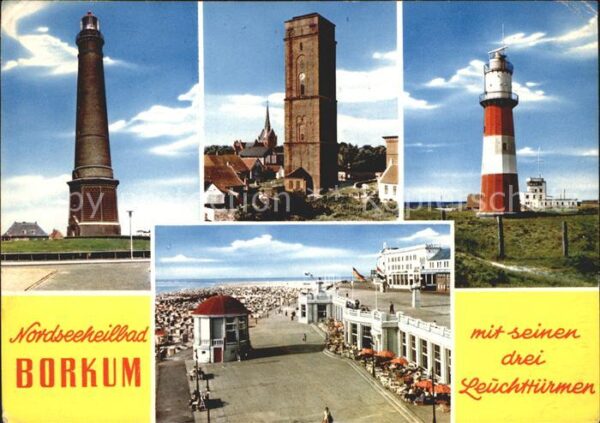 Borkum Drei Leuchttürme Strand Promenade Musik