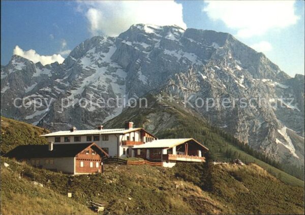 Berchtesgaden Berggaststätte Ahornkaser mit Hohem Göl