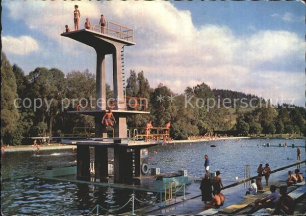 Marktredwitz Städt Schwimmbad Sprungturm