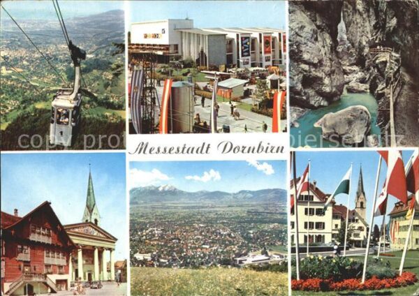 Dornbirn Vorarlberg Seilbahn Messe Grotte Total Ortsansicht