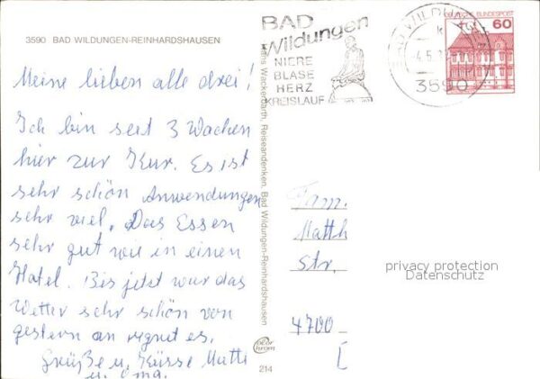 Reinhardshausen Sanatorium Hahnberg Teilansichten – Bild 2