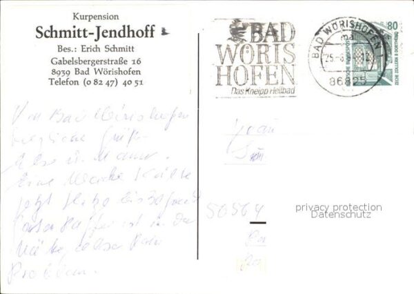 Bad Woerishofen Kurpension Schmitt Jendhoff – Bild 2