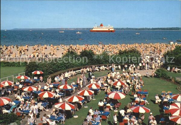 Travemuende Ostseebad Casino Cafegarten Dampfer Strand