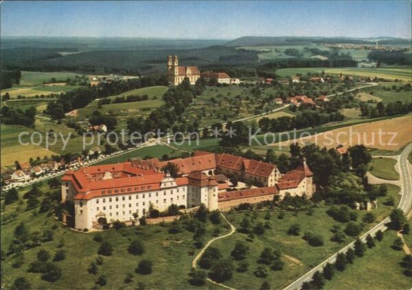 Ellwangen Jagst Schloss und Wallfahrtskirche Schönenber