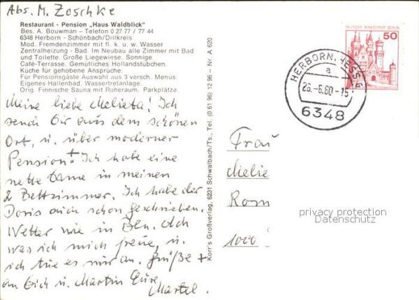 Herborn Hessen Restaurant Pension Haus Waldblick – Bild 2