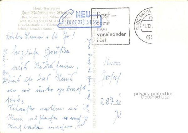 Ruedesheim Rhein Hotel Zum Rüdesheimer Weinfass Bar Gast – Bild 2