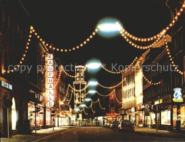Fuerth Bayern Schwabacher Strasse und Rathausturm bel