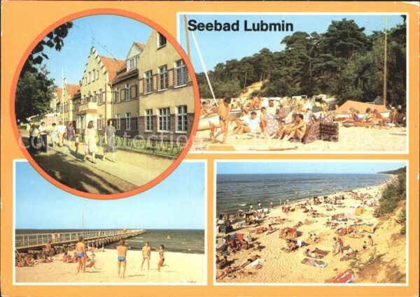 Lubmin Ostseebad Strassenpartie Strand Seebrücke