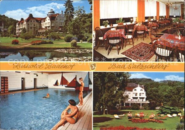 Bad Salzschlirf Kurhotel Badehof Speiseraum Hallenbad G
