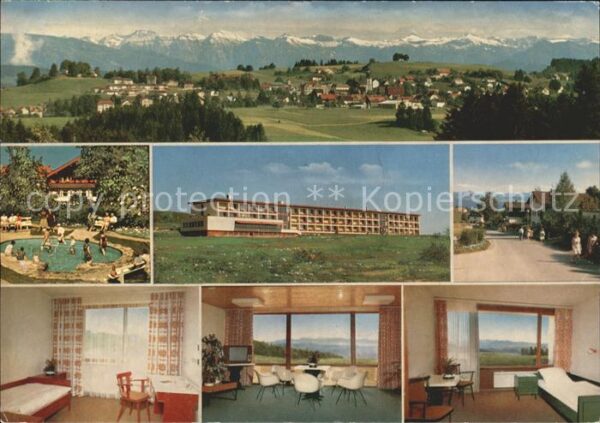 Scheidegg Allgaeu Panorama Kursanatorium Sonnenalm Swimmi