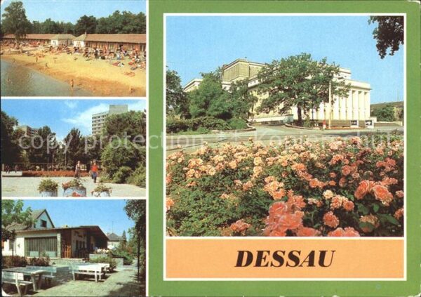 Dessau-Rosslau Strandbad Adria Hochhäuser HO Gaststätt