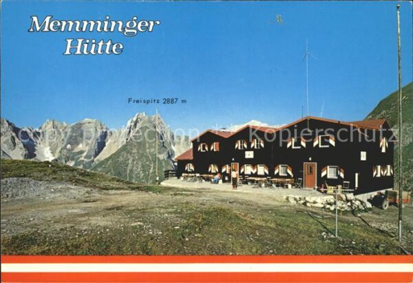 Lechtal Memminger Hütte mit Freispitz