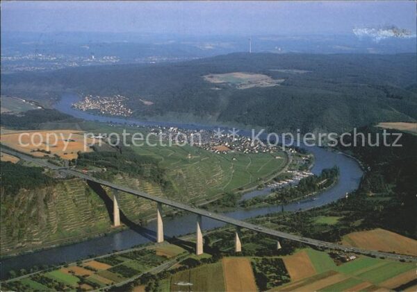Dieblich Moseltalbrücke Fliegeraufnahme