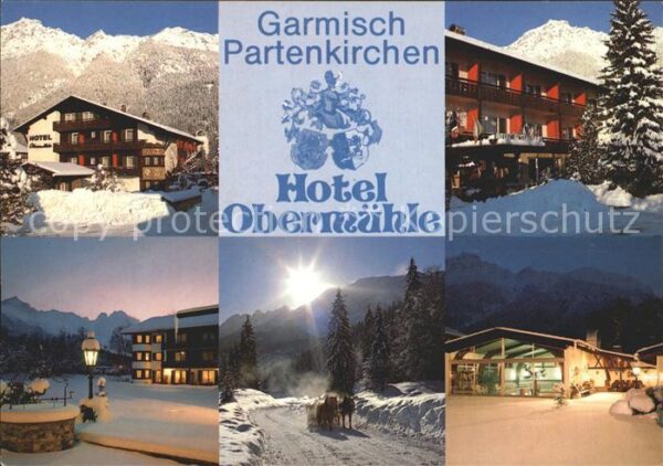 Garmisch-Partenkirchen Hotel Obermühle Teilansichten Pferdesch
