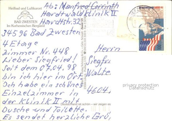 Bad Zwesten Hardtwaldklinik II Springbrunnen – Bild 2