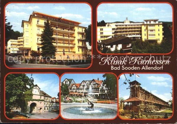 Bad Sooden-Allendorf Klinik Kurhessen Stadttor Brunnen Gradi