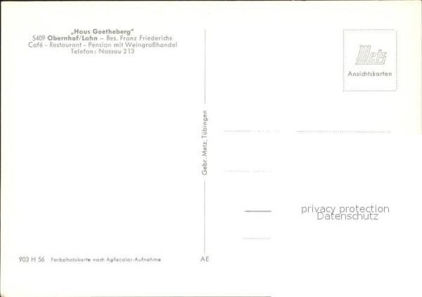 Obernhof Lahn Haus Goetheberg Cafe Restaurant – Bild 2