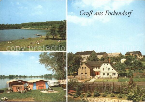 Fockendorf Altenburg See Campingplatz Ortsblick