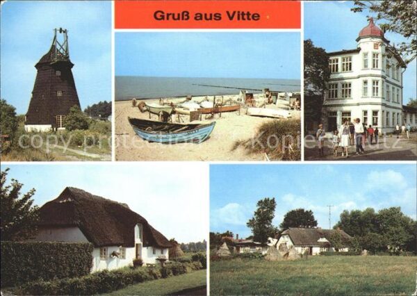 Vitte Windmühle Strand FDGB Heim Zur Ostsee R