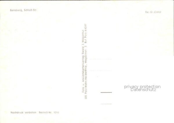 Bensberg Schloss Strasse – Bild 2