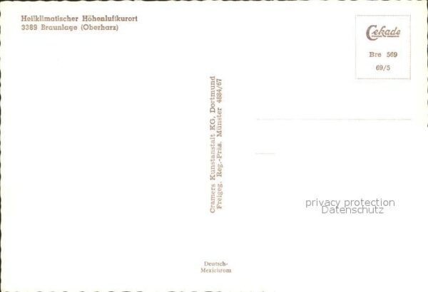 Braunlage Heilklimatischer Höhenluftkurort Fliege – Bild 2