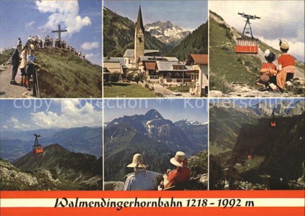 Mittelberg Kleinwalsertal Walmendingerhornbahn Gipfelkreuz Kirche