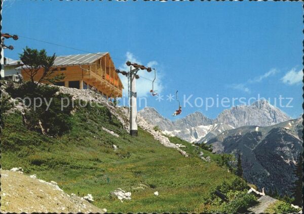 Oberleutasch Rauthütte mit Mundelift Scharnitzspitze