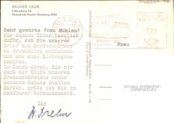 Hamburg Rauhes Haus Fliegeraufnahme – Bild 2