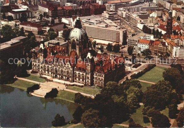 Hannover Rathaus Fliegeraufnahme