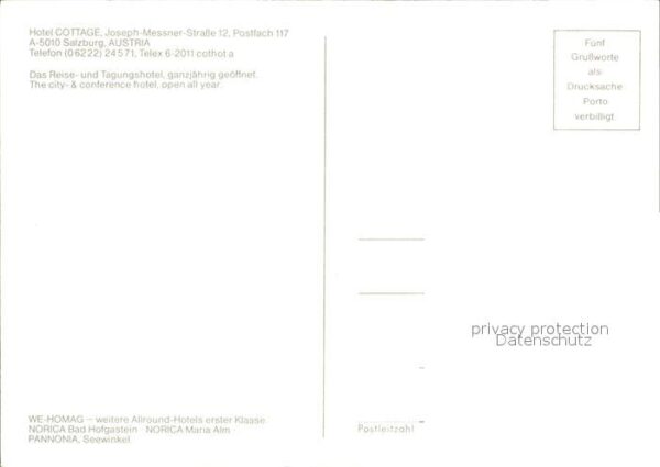 Salzburg Oesterreich Teilansicht Hotel Cottage – Bild 2