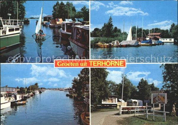 Terhorne Kanäle Teilansichten Boote