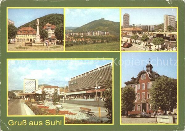 Suhl Thueringer Wald Waffenschmiedbrunnen Ringberghaus Wilhe