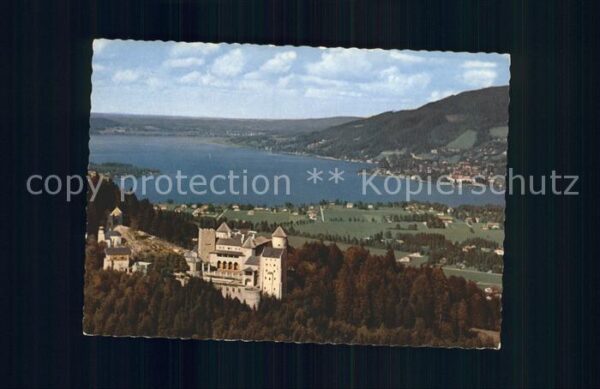 Tegernsee Schloss Ringberg Fliegeraufnahme