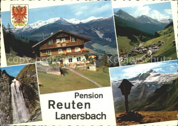Lanersbach Pension Reuten Panorama Wasserfall Wege