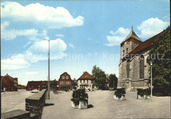 Everswinkel St Magnuskirche mit Kirchplatz