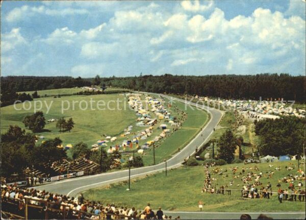 Hohenstein-Ernstthal Sachsenring GP der DDR Blick von den Ha
